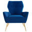 Fauteuil en velours capitonné Performance-246786305