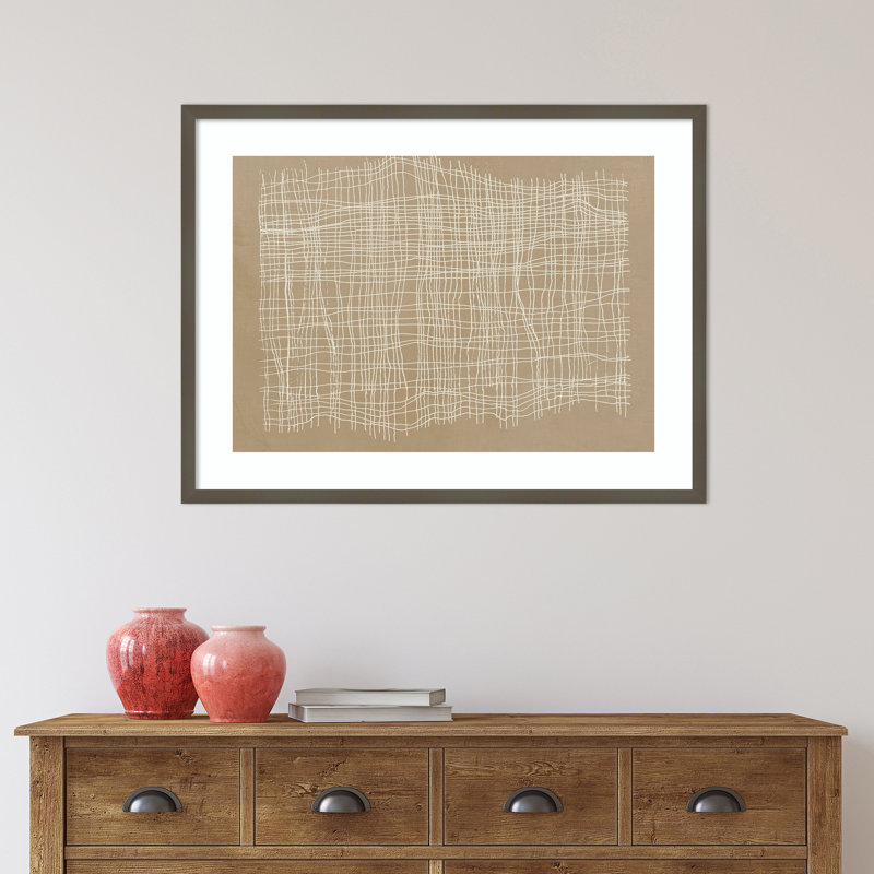 «Weave» par Tom Reeves - cadre photo, L 41 po x H 33 po, Cadre noir