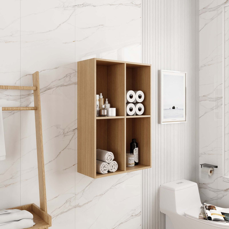 Petites tablettes de rangement murales de 24 pouces pour petite salle de bain, bureau, salle de rangement