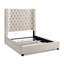 Lit tapissier capitonné standard à profil bas Charette-322487571-333834629