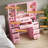 Large Lighted Makeup Vanity Set with Adjustable RGB Lights & Charging Station, Dressing Table with Mirror & Large Storage-1894107954