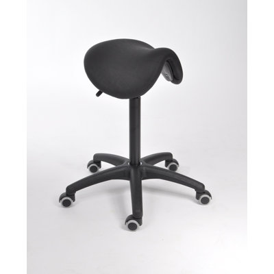 Adjustable Height Ergonomic Industrial Stool Lab Stool with Removable Casters/Wheels