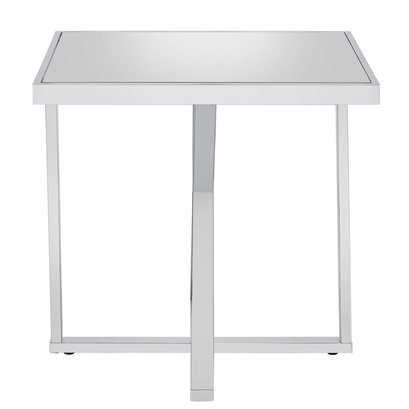 Ashaz Glass Top End Table