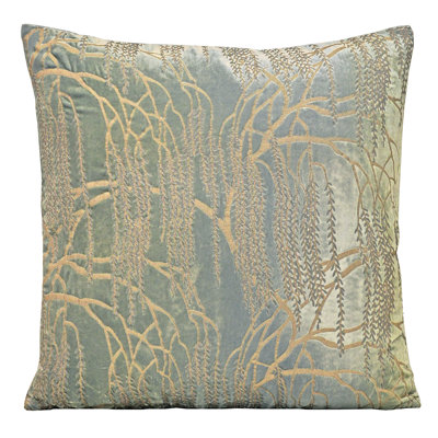 Metallic Square Velvet Pillow Cover & Insert