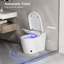 Toilette intelligente avec réservoir, stérilisation UV, ouverture / fermeture automatique, chasse d'eau automatique, siège chauffant, séchoir à air chaud, température et pression d'eau réglables, lavage féminin, veilleuse bleue