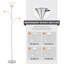 71" Torchiere Floor Lamp 3-Light Standing Lamp with Reading Lights-2119116338