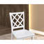 Ensemble de table de salle à manger 5 pièces de style transitionnel à finition blanche 1 table et 4 chaises de table rectangulaire