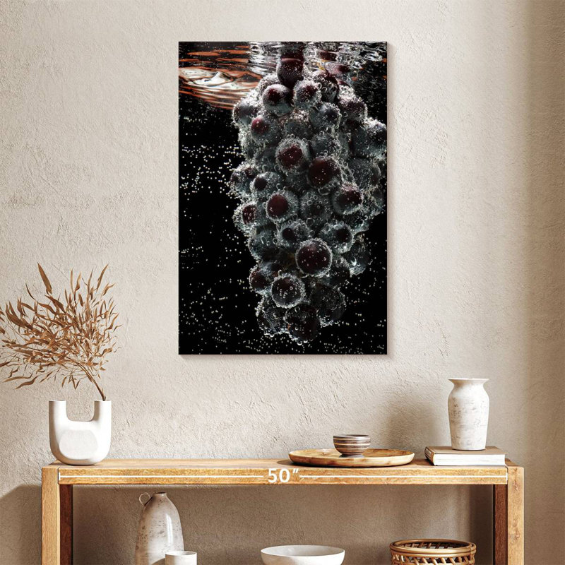 Yarlin Submerged Grapes, 36" H x 24" W