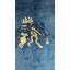 Wool Rectangle 1920s Knotted Chinese Hallway Runner Blue - Peking Antique Rug