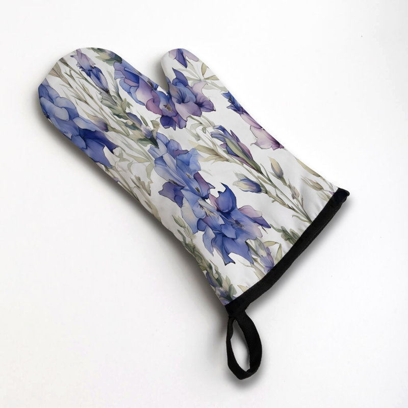 Bloom Cascade Oven Mitt Cotton Twill