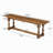 59 Inch Long Solid Wood Dining Bench with Turned Legs
