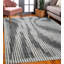 Tapis contemporain gris / blanc en laine noué à la main Contemporary-88615500