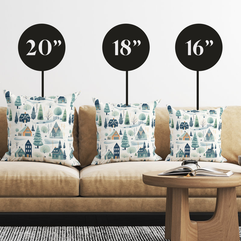 Housse de coussin Christmas, H 16 po x l 16 po