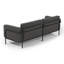 Allysun 214cm Wide Rectangle Metal Patio Sofa