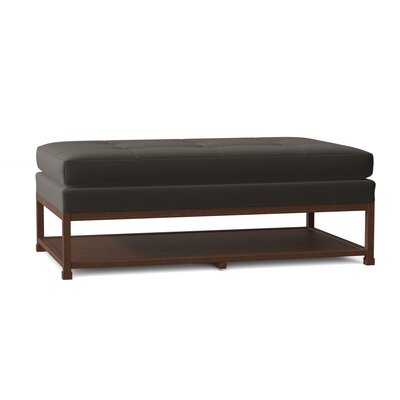 Libby Langdon 52.5"" Wide Tufted Rectangle Cocktail Ottoman with Storage -  Fairfield Chair, 6602-52_8789 23_Walnut