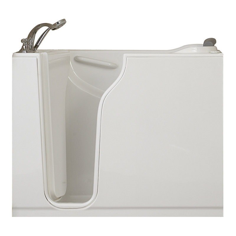 Baignoire de tourbillon 51,5 po x 30 po, Blanc, Droite