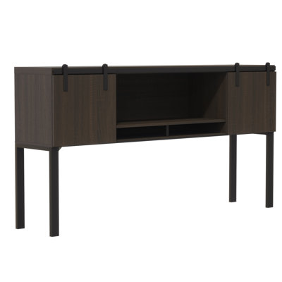 Mirella Hutch with Sliding Wood Doors