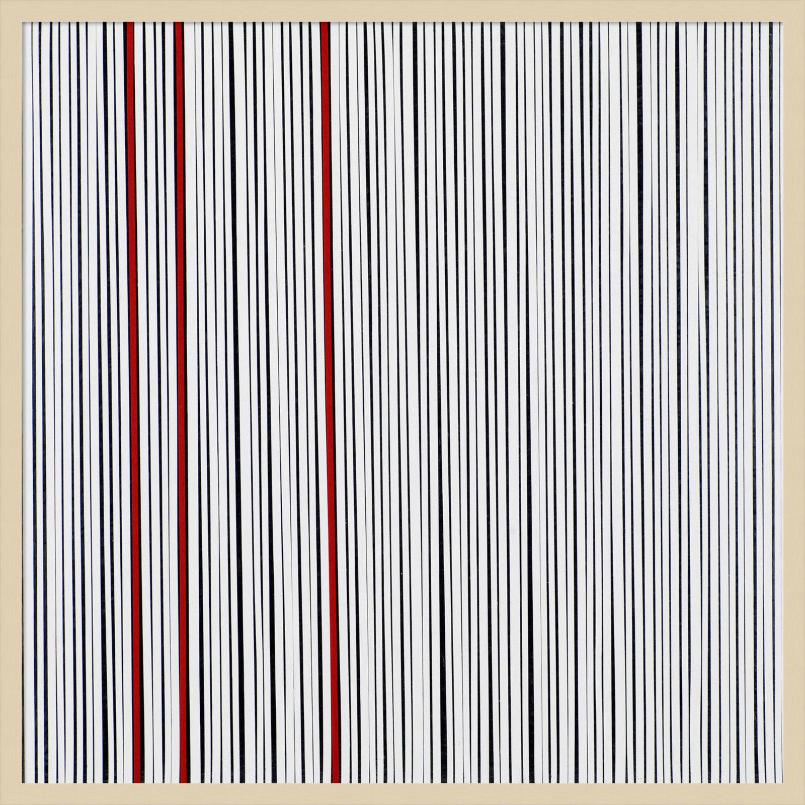 Mostly White Print by Alex Dunn, Brown, 33" H x 33" W x 1" D