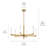 Steel Dimmable LED Classic / Traditional Chandelier-542564941-542564943-542564942