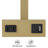 Permelia 23.5" Metal Table Lamp Set with USB, Type-C Ports and Built-in-Oulet-1006742191-1006742190