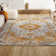 Indhira Ornate Medallion Persian Orange/Cream Rug