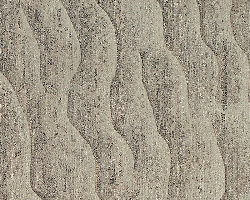 Dunes Wool Area Rug in Gray, Rectangle 2' x 3'