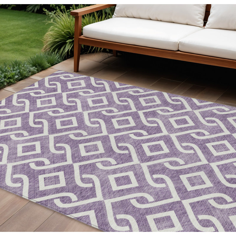 Tapis lavable intérieur / extérieur ivoire 8 pi x 10 pi