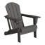 Chaise Adirondack d'extérieur avec porte-gobelet (ensemble de 4)-1620092329