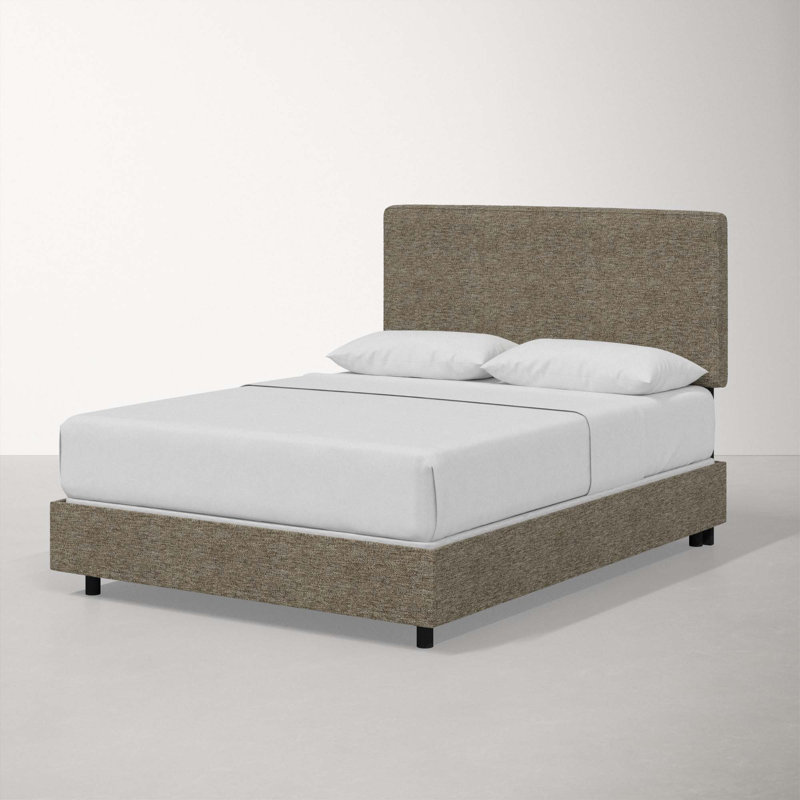 Marquise Upholstered Standard Bed, California King, Milsap Granite Sustain® Tweed