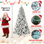 Arbre de Noël illuminé 7 pi avec 400 lumières blanc chaud UL-260202120