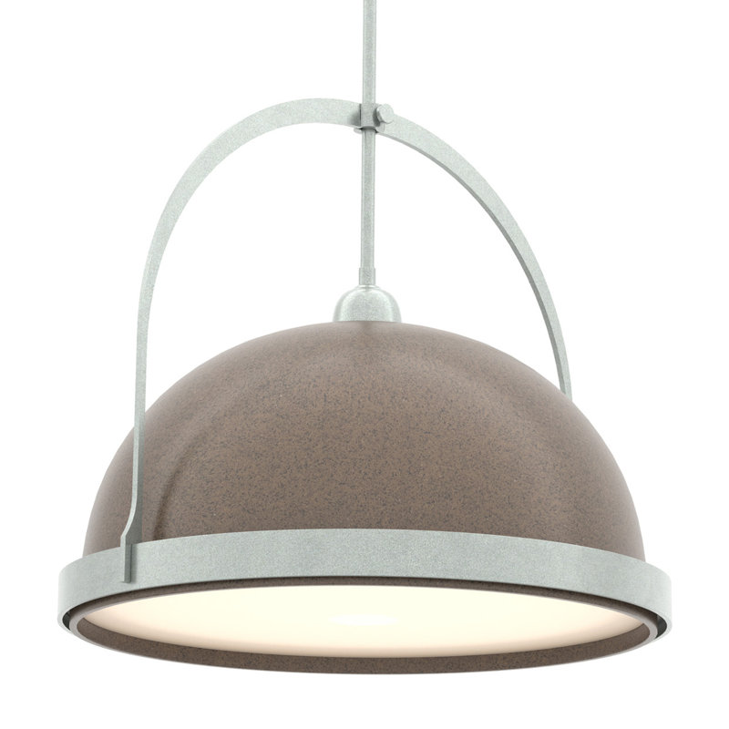 Atlas 1 - Light Single Dome Pendant, 22.3" - 67.3", Bronze, Vintage Platinum