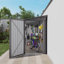 Remise durable en métal 4 x 9 pi, rangement extérieur moderne pour jardin et patio