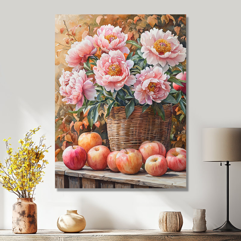 Boyers - Art mural sur toile florale, H 32 po x l 24 po, Toile tendue, Ne s’applique pas