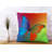 Grau VIBRANT BUTTERFLY Square Throw Cushion