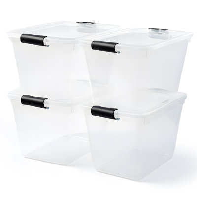 Ensemble de bacs de rangement en plastique