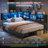 Daybed With 2 Underneath Storage Drawers And Charging Station, L-shape Corner Bed Frame With Storage Bookcase And Led Lights For Living Room, Bedroom & Guest Room-151470851-155009251