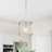 1 - Light Kitchen Steel Dimmable Lantern Square/Rectangle Pendant-2110582402