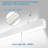 Linkable LED Linear Fixture With Direct/Indirect Lighting, 3000K-5000K CCT Selectable, Dimmable Suspended Commercial Light For Offices, Schools & Retail (35W Down + 15W Up, Energy Efficient)