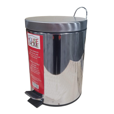 Poubelle à pédale en acier inoxydable 5 L House 2 Home