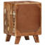 37cm W Solid Wood Bedside Table