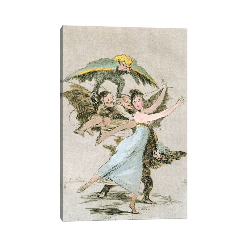 You Will Not Escape (Illustration from Los Caprichos), 1799 by Francisco Goya - 1 Piece Wrapped Canvas Painting
