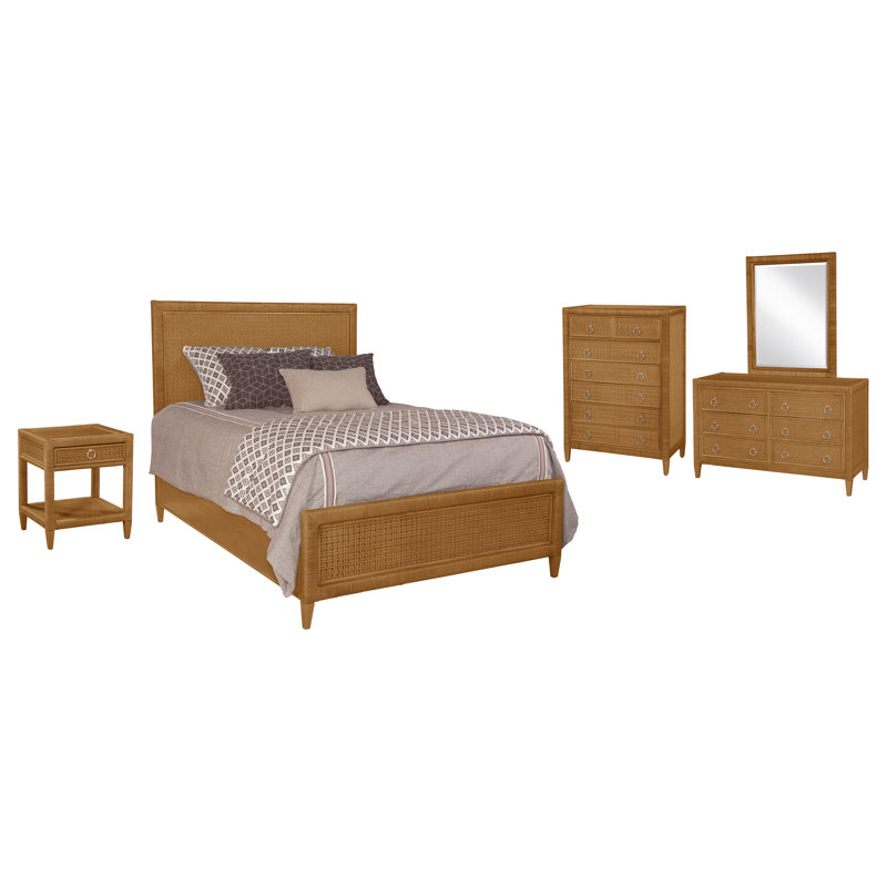 Ensemble de chambre à coucher standard 5 pièces Monterey, Miel, Très grand
