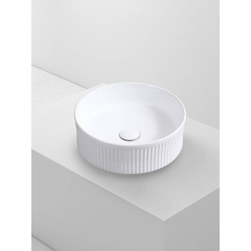 Brayden Studio Danyel 375mm L x 375mm W Ceramic Circular Sink