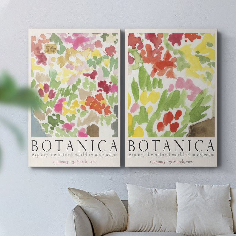 Affiche d'exposition Botanica I - Toile tendue avec châssis de qualité supérieure - Prêt à être accroché, H 18 po x l 24 po
