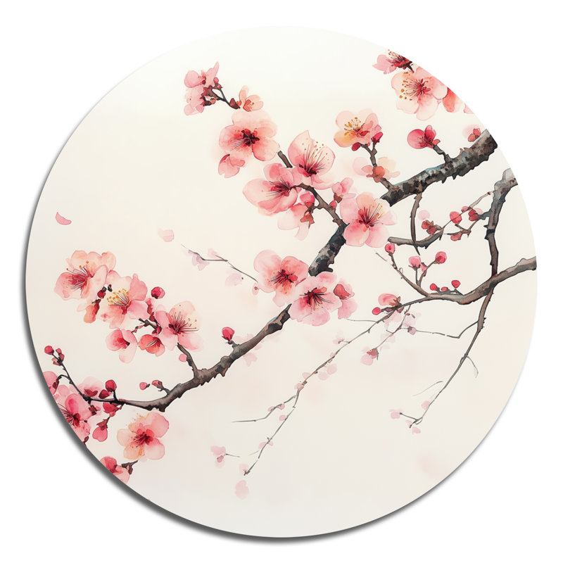 Décoration murale cerisier en fleurs - Fleur, L 36 po x H 36 po