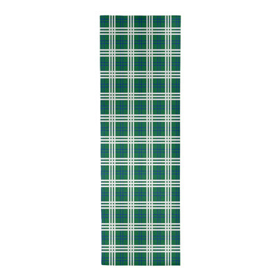 Tapis écossais vert