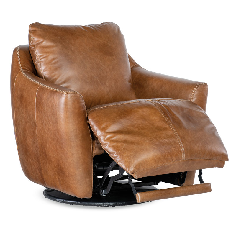 Beau Leather Swivel Recliner