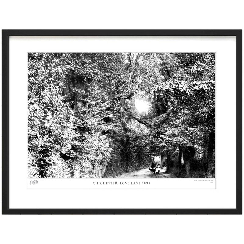 Chichester, Love Lane 1898 by Francis Frith - Single Picture Frame Print, 40cm H x 50cm W x 2.3cm D