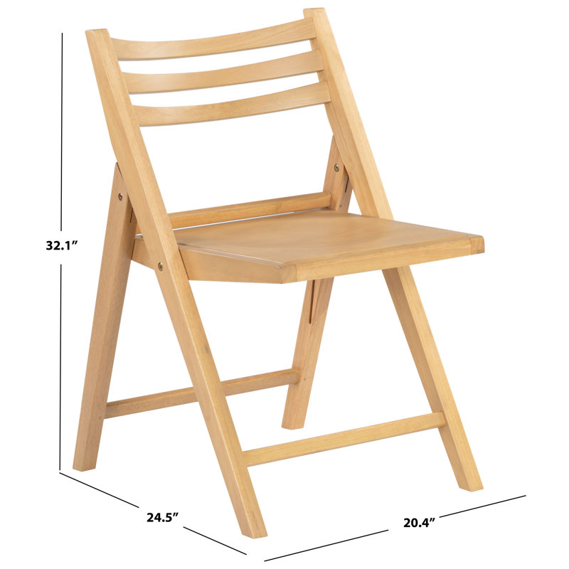 JACIE WOOD SEAT FOLDING CHAIR, Oak