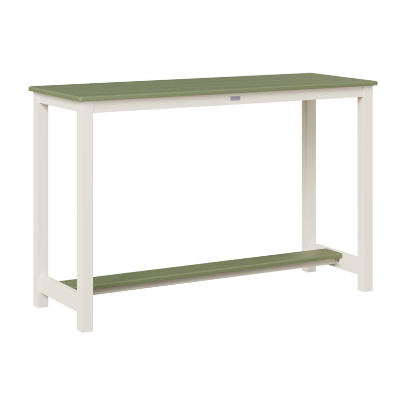 Table de balcon en aluminium Berlin Gardens, 38.5" H x 60" W x 22" D, Sauge